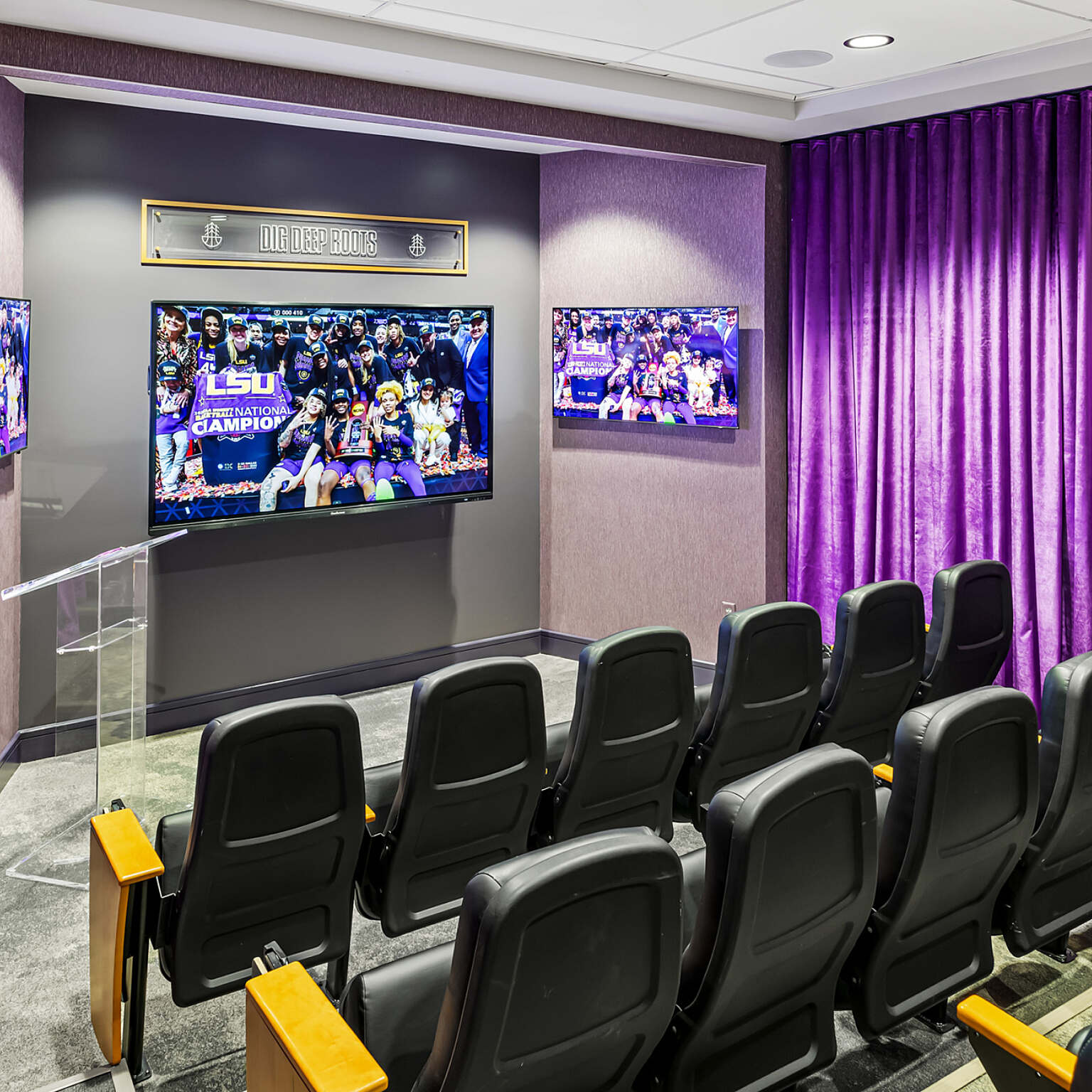 Louisiana State University Women's Basketball Locker Room