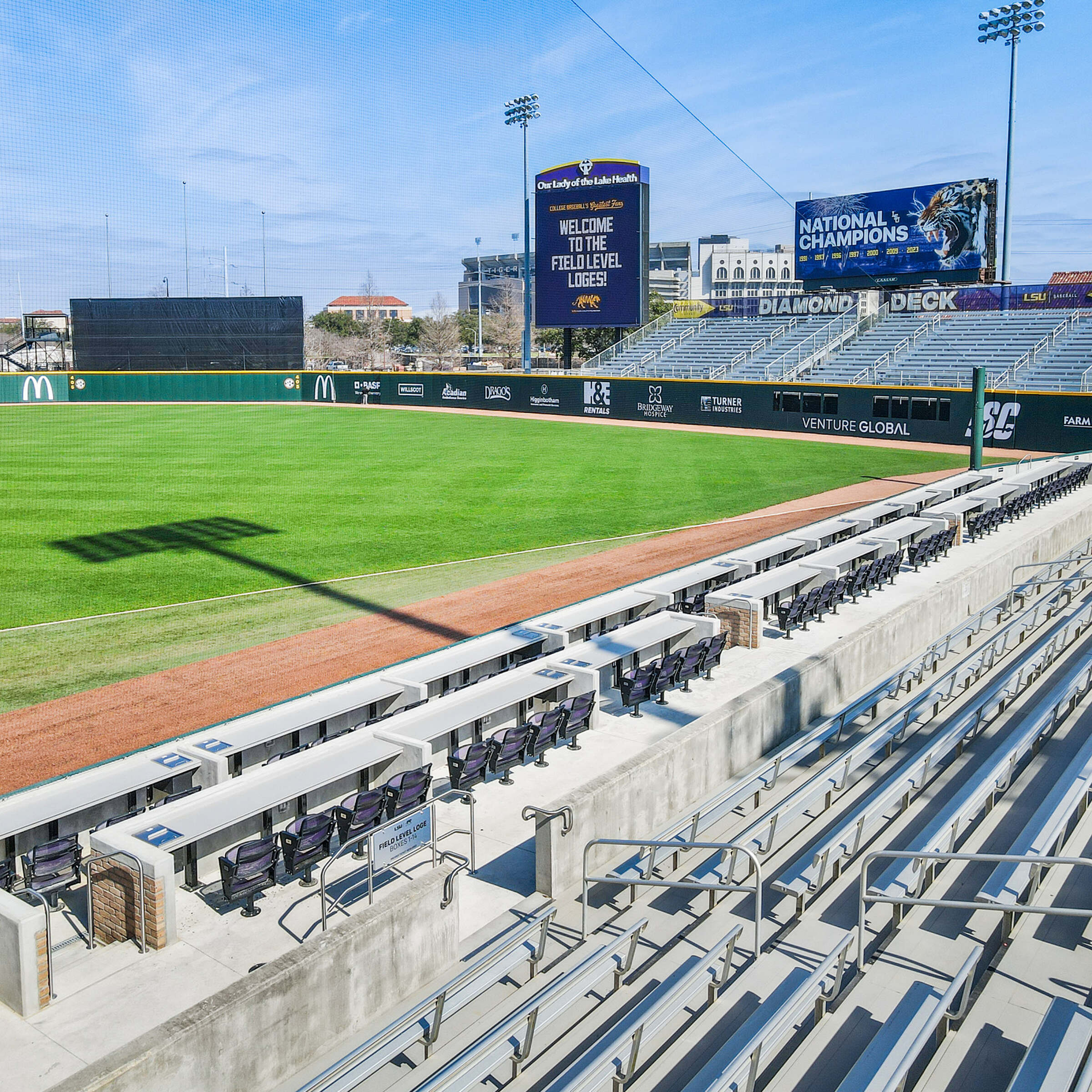 Alex Box Field Level Seating